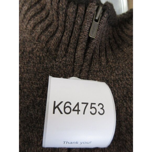 LL Bean Sweater Large Lambs Wool Cardigan Sherpa Fleece Lined Chunky - Picture 10 of 10